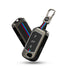 Acto Metal Sapphire Key Cover and Key chain Compatible with Mahindra Thar I Thar Roxx I Bolero I Marazzo I Scorpio I Tuv300 I Xuv700 Pack of 1 Set (Glow in the Night)