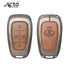 ACTO Metal Leather Car key cover with key chain Compatible With TATA