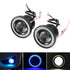 Car Fog Lamp Angel Eye LED DRL Projector Cob Light 89mm set of 2 Pieces