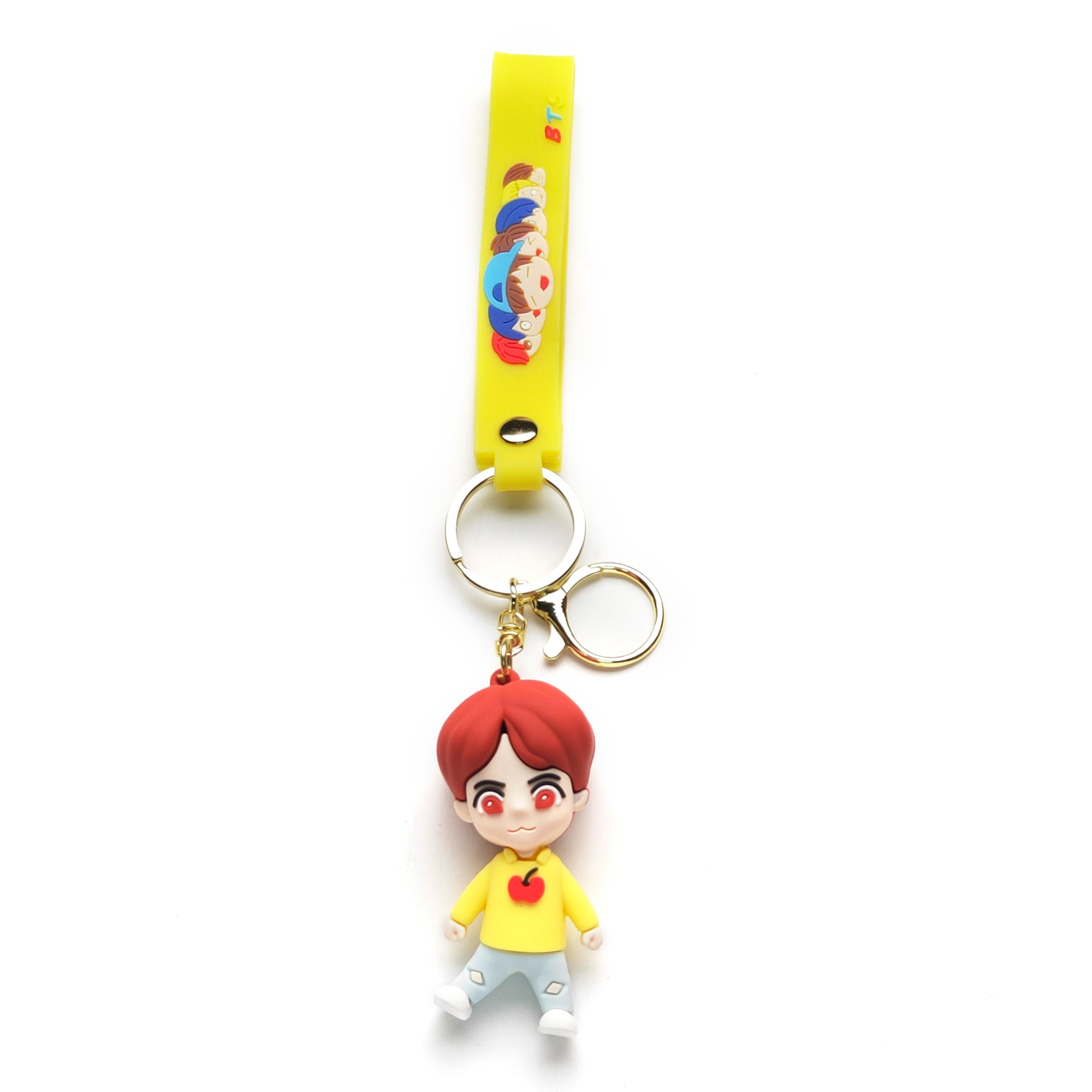 3D PVC Cartoon Keychain BTS