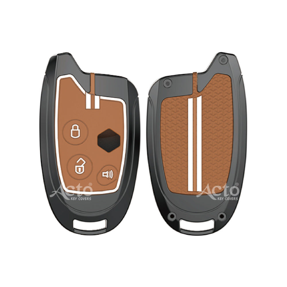 Acto Metal Sapphire Key Cover and Key chain Compatible with Suzuki Nippon Pack of 1 Set (Glow in the Night)