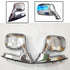 Car Bonnet Front Fender Chrome Bonnet Mirror With Indicator (set of 2)