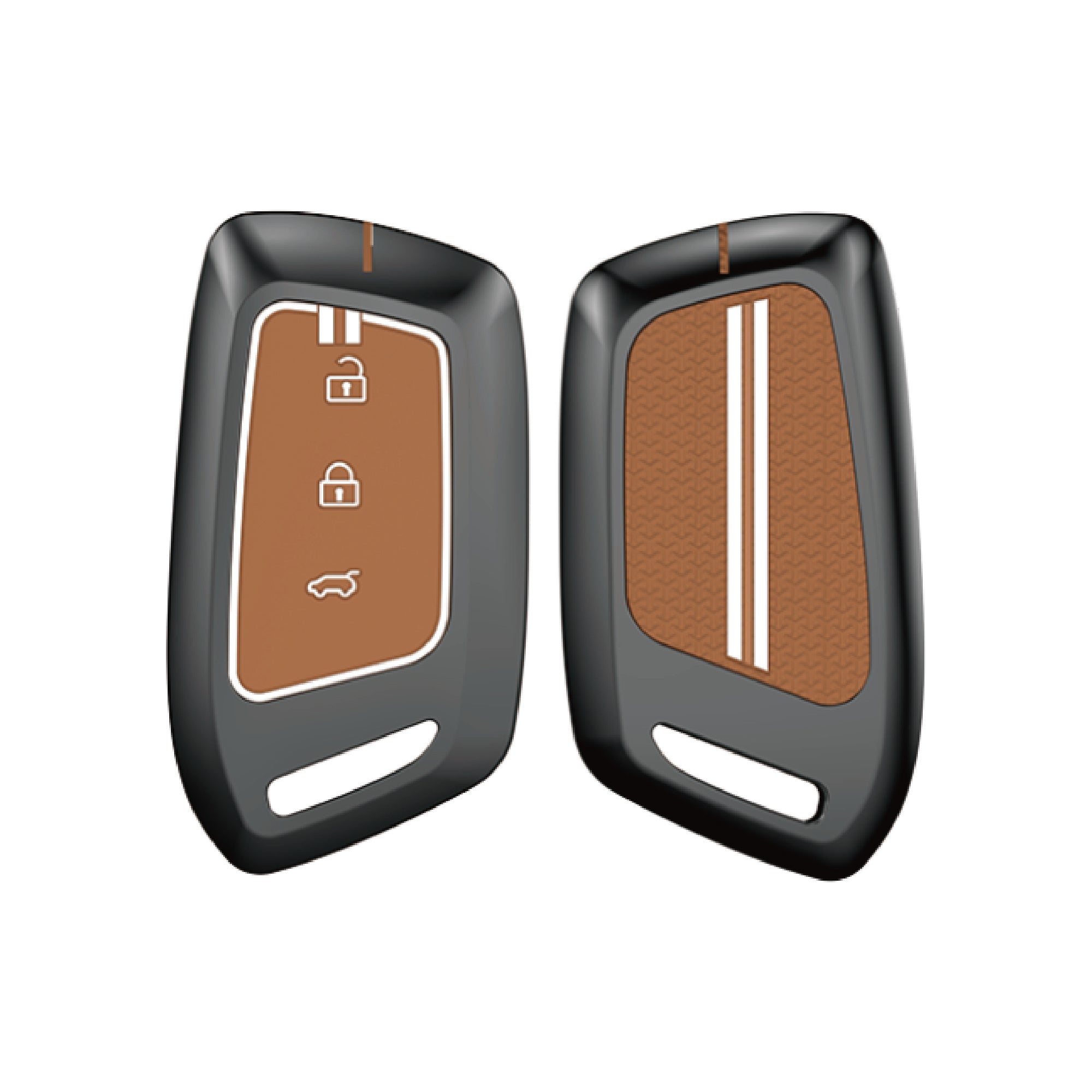Acto Metal Sapphire Key Cover and Key chain Compatible with MG Windsor EV I Astor I Hector I Comet EV I Hector plus I Gloster I ZS EV I ZS Pack of 1 Set (Glow in the Night)