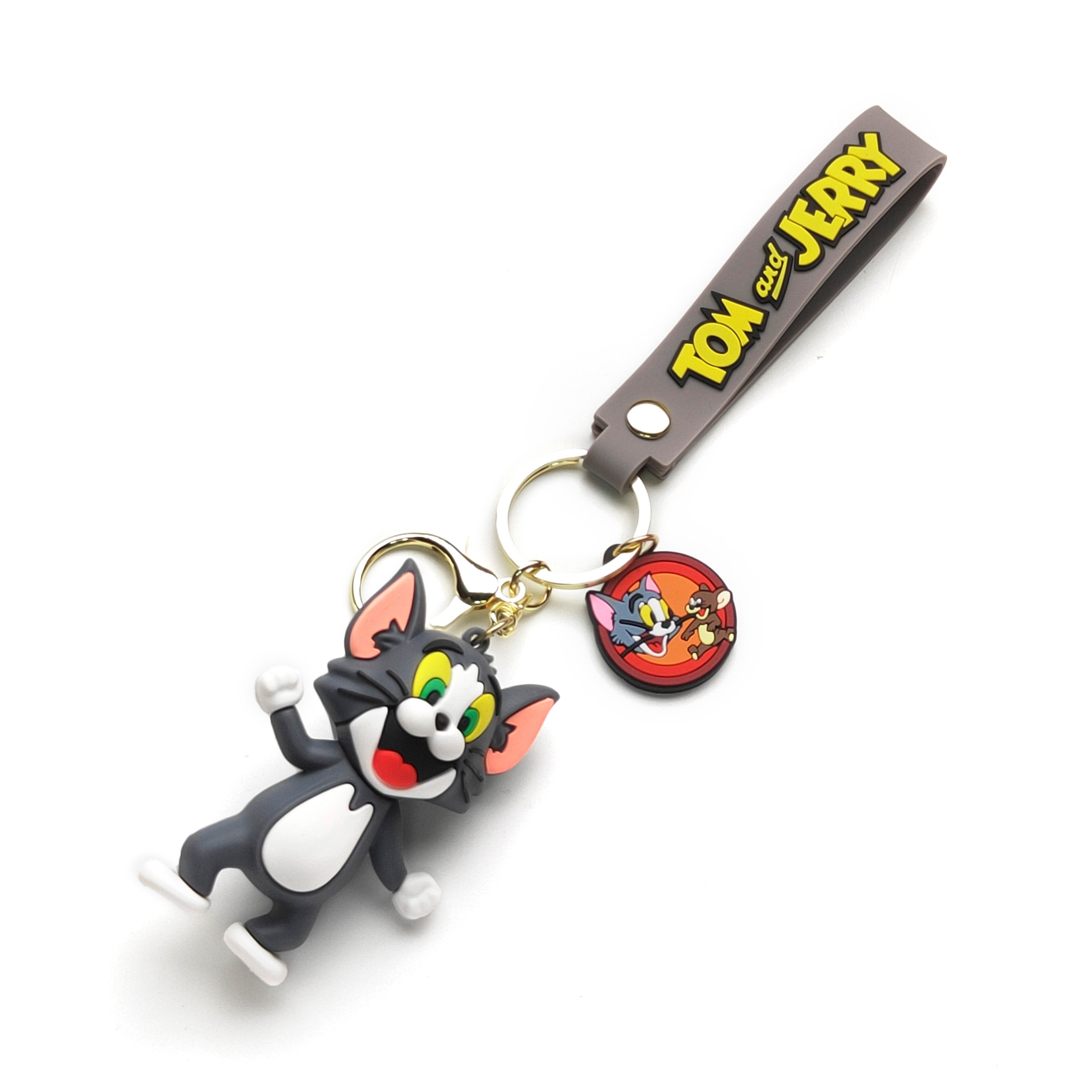 3D PVC Cartoon Keychain Tom and Jerry Tom