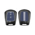 Acto Metal Sapphire Key Cover and Key chain Compatible with Hyudai I-10 Grand, Santro Pack of 1 Set (Glow in the Night)