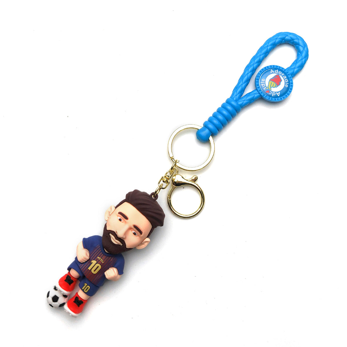 3D PVC Cartoon Keychain Football