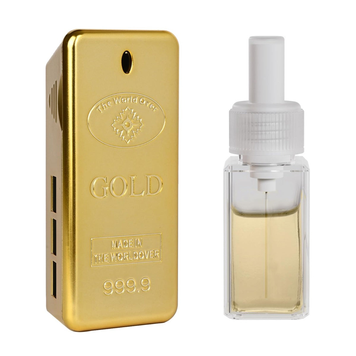 Car AC Vent Gold Biscuit Perfume Long Lasting Fragrance Spill-proof Auto Interior Accessories for Car & Offices (8ml)