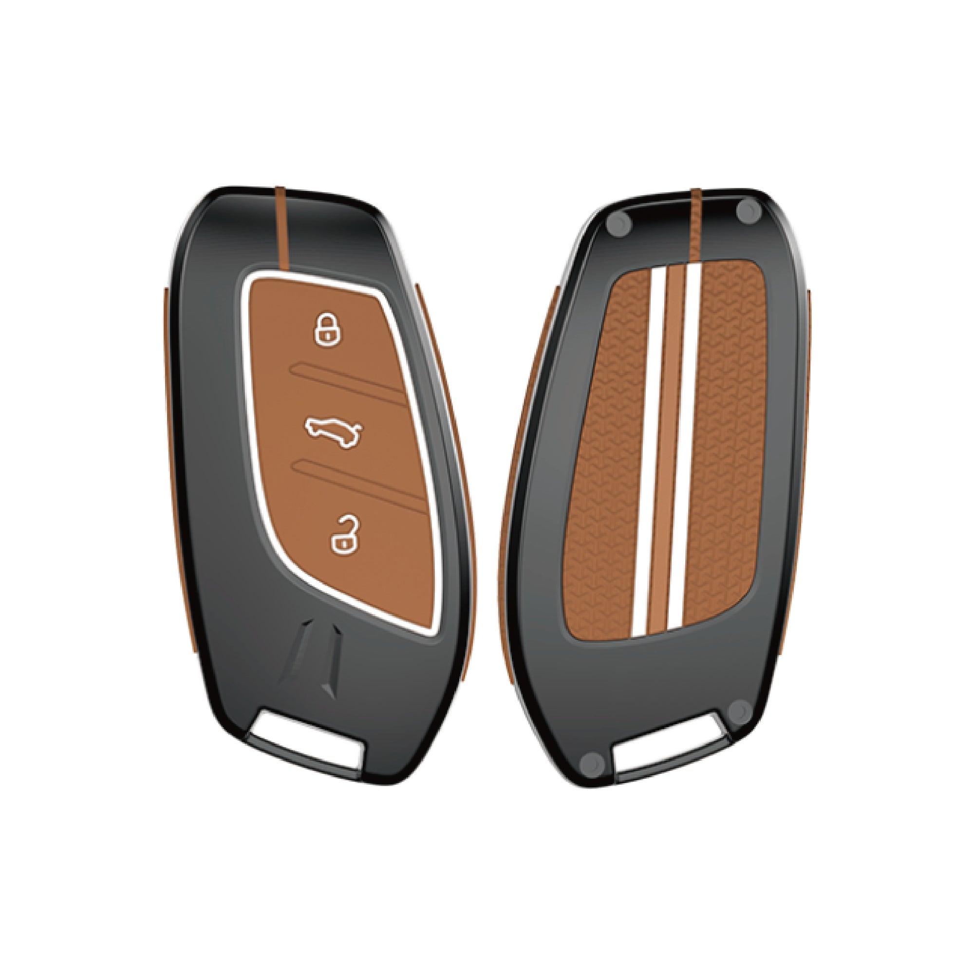 Acto Metal Sapphire Key Cover and Key chain Compatible with MG Astor I Hector I Comet EV I Hector plus I Gloster I ZS EV I ZS Pack of 1 Set (Glow in the Night)
