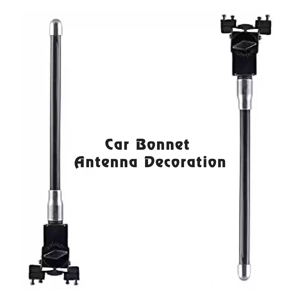 Stylish Car Decoration VIP Show Bonnet Antenna Metal Rod Universal Fit for all Cars