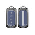 Acto Metal Sapphire Key Cover and Key chain Compatible with Tata Curvv Pack of 1 Set (Glow in the Night)