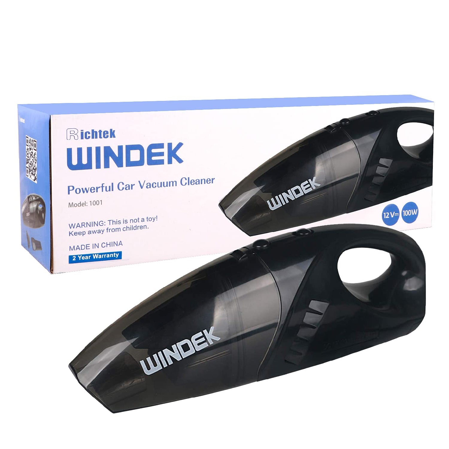 Windek 1001 Powerful Car Vacuum Cleaner 300 Psi DC 12V Featherweight Multi-Functional and Highly Portable Machine