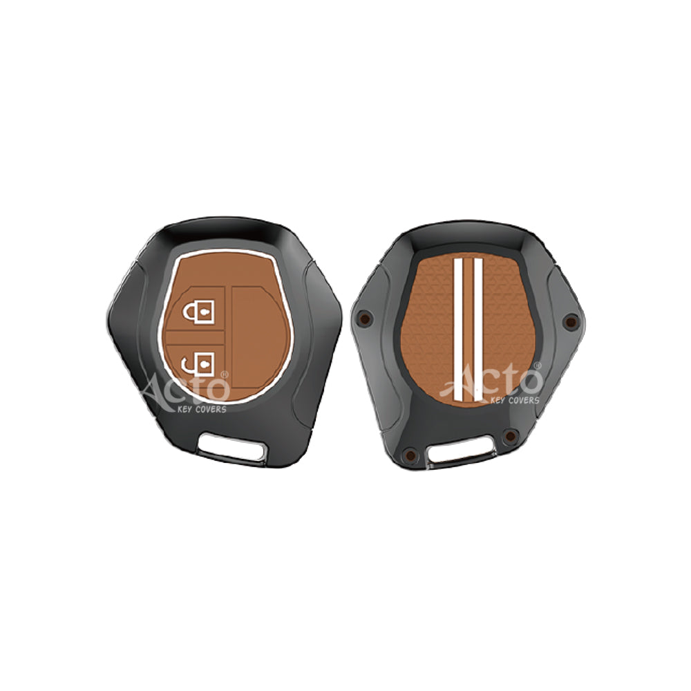 Acto Metal Sapphire Key Cover and Key chain Compatible with Suzuki Swift I Alto I Alto K-10 I Alto 800 I Baleno I Breeza I Celerio I Dzire I Ciaz I Ignis I S-cross I Ertiga I XL-6 I Spresso I Ritz I SX4 I WagonR Pack of 1 Set (Glow in the Night)
