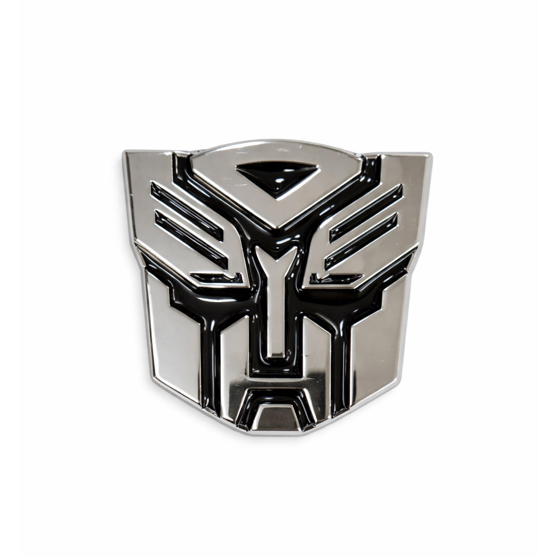 Carsonify 3D Metal Transformer Car Badge Emblem Sticker | Aluminum Alloy Chrome Autobot Logo Decal | Self-Adhesive Car & Bike Exterior Decoration | Premium Metallic Auto Styling