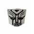 Carsonify 3D Metal Transformer Car Badge Emblem Sticker | Aluminum Alloy Chrome Autobot Logo Decal | Self-Adhesive Car & Bike Exterior Decoration | Premium Metallic Auto Styling
