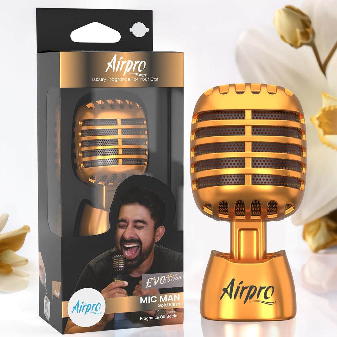 Airpro Luxury Popular Mic Man Car Perfume/Air Freshners For Dashboard Long Lasting Fragrance To Freshen'Up Your Car