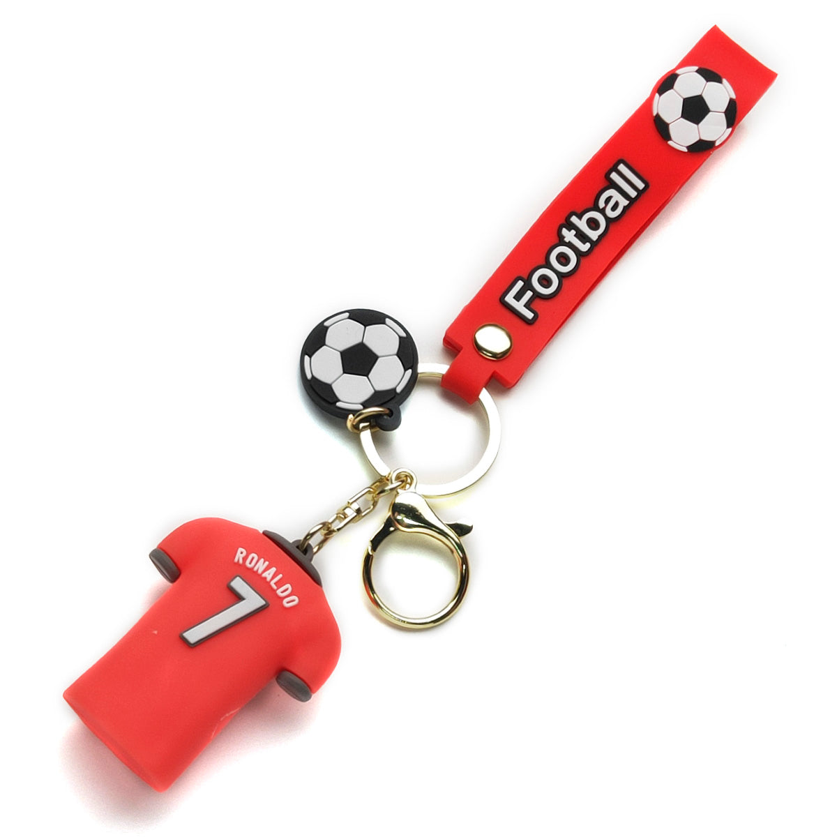 3D PVC Cartoon Keychain Football Jersey