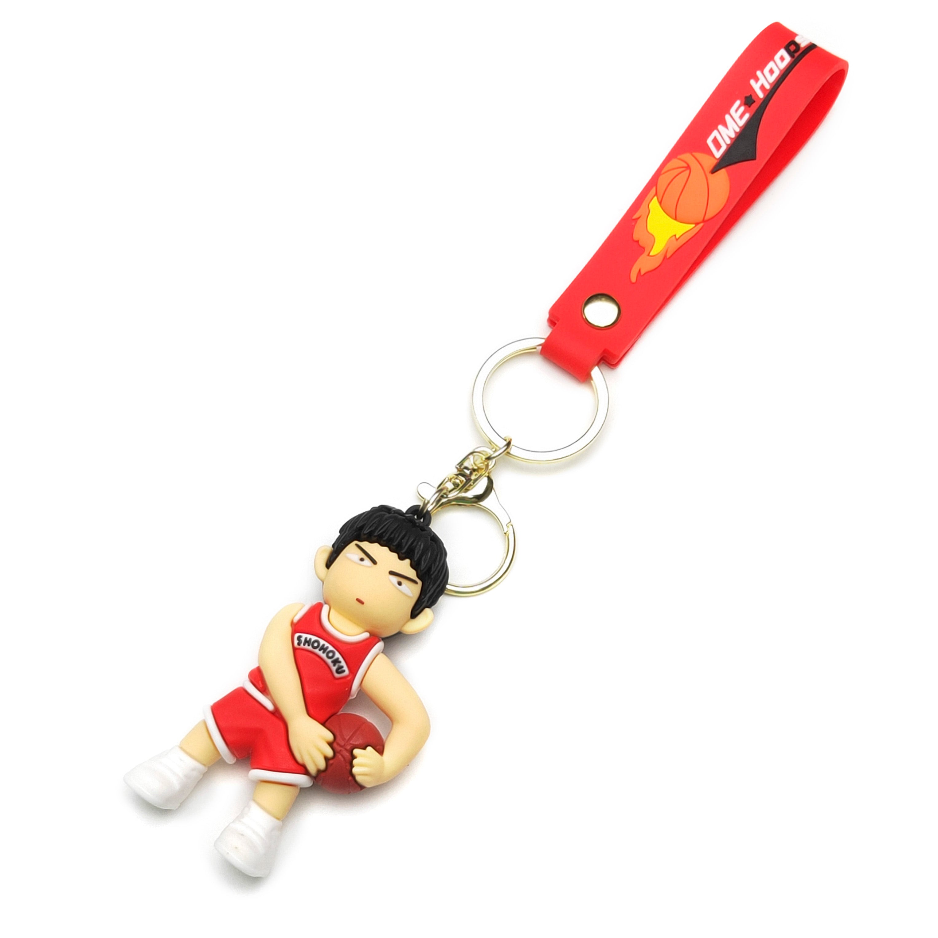 3D PVC Cartoon Keychain Basketball