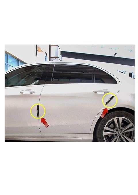 Car Exo Soft Door Guard Edge Protector Set Of 4Pcs In White