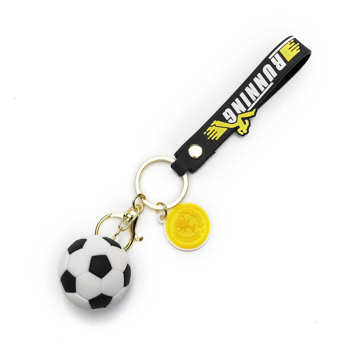 3D PVC Cartoon Keychain Football