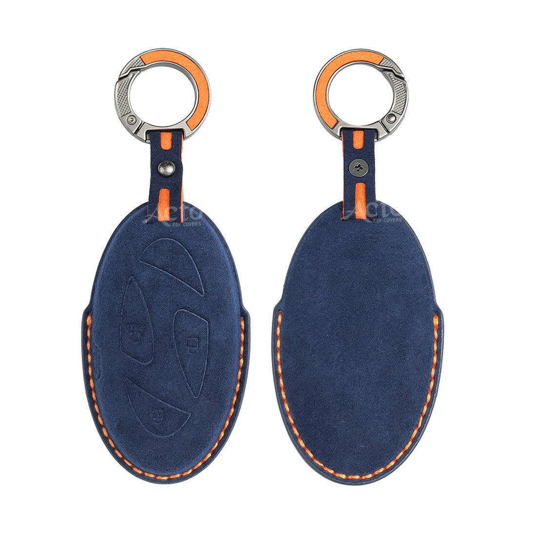 ACTO Alcantara Key Cover and Key Chain in Dashing Color – Compatible with Hyundai Venue 2025 (4-Button Smart Key) (Pack of 1)