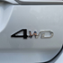 Carsonify 3D Metal 4WD Car Badge Emblem Sticker | Premium Aluminum Alloy Chrome 4WD Logo Decal | Self-Adhesive Metallic Badge for Car, SUV, Jeep & Bike Exterior | Stylish Auto Decoration Accessory