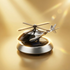 Solar Powered Rotating Helicopter Dashboard Showpiece – Automatic Moving Car Decor