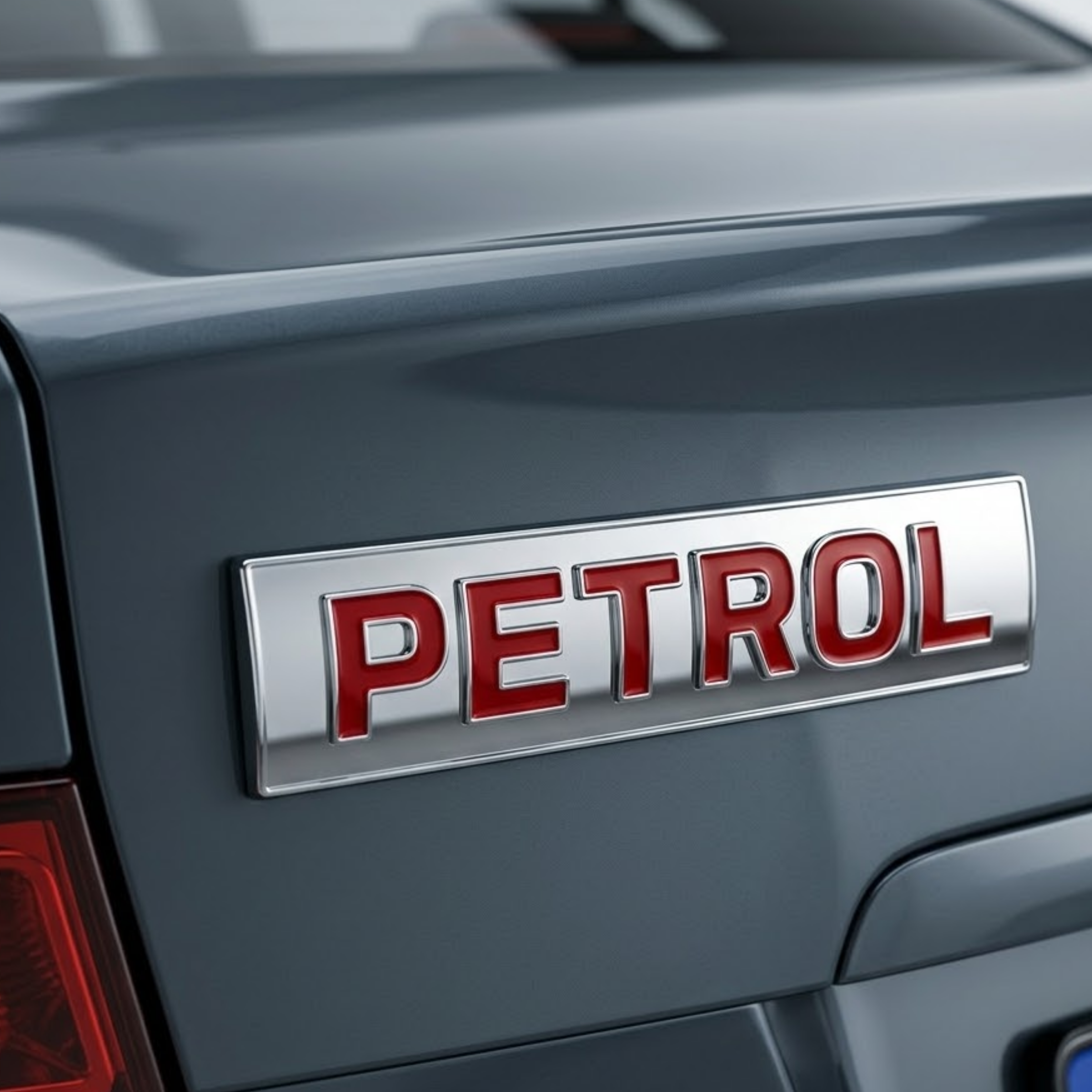 Carsonify 3D Metal Petrol Car Badge Emblem Sticker | Premium Aluminum Alloy Chrome Petrol Logo Decal | Self-Adhesive Metallic Badge for Car, Bike & SUV Exterior | Stylish Auto Decoration Accessory