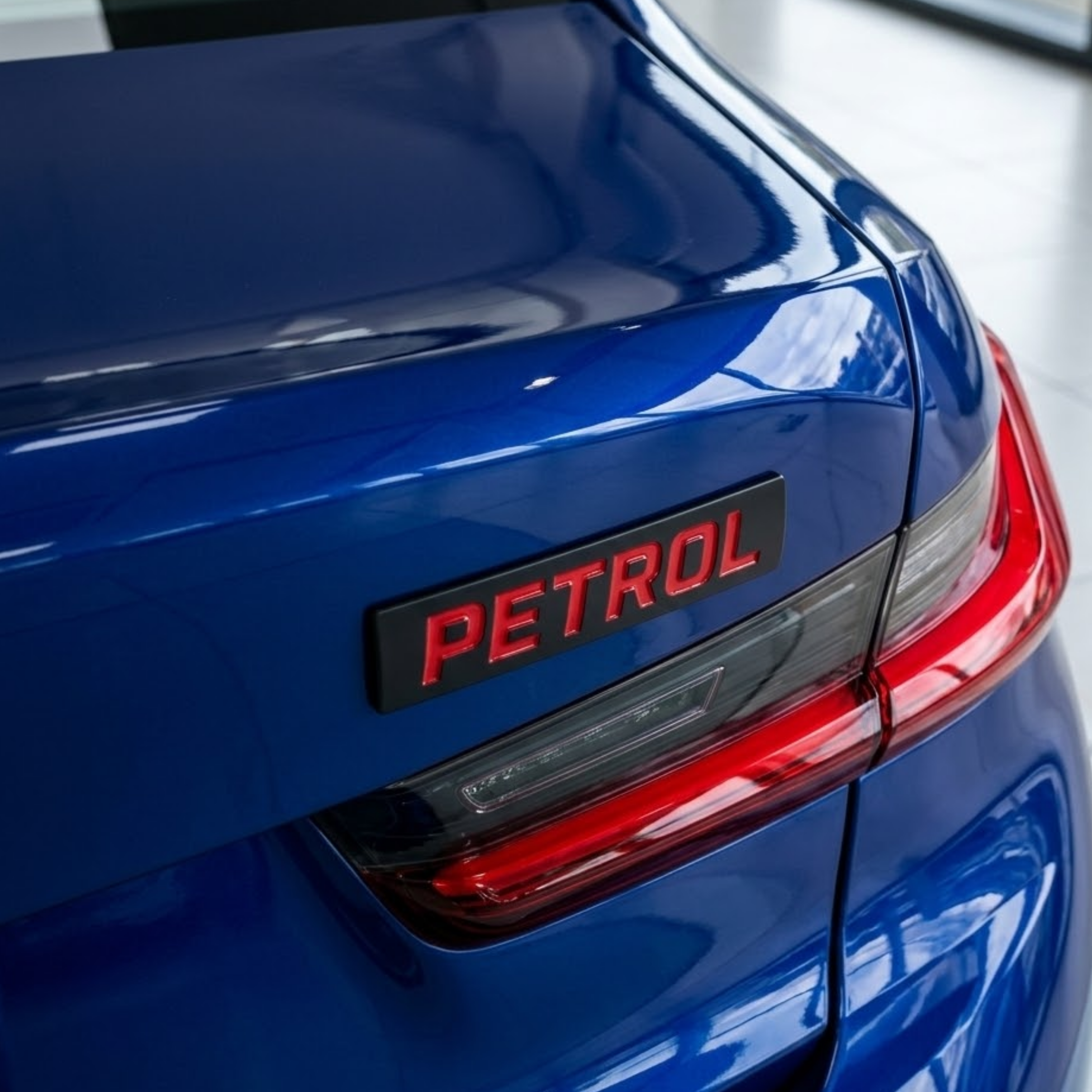 Carsonify 3D Metal Petrol Car Badge Emblem Sticker | Premium Aluminum Alloy Chrome Petrol Logo Decal | Self-Adhesive Metallic Badge for Car, Bike & SUV Exterior | Stylish Auto Decoration Accessory