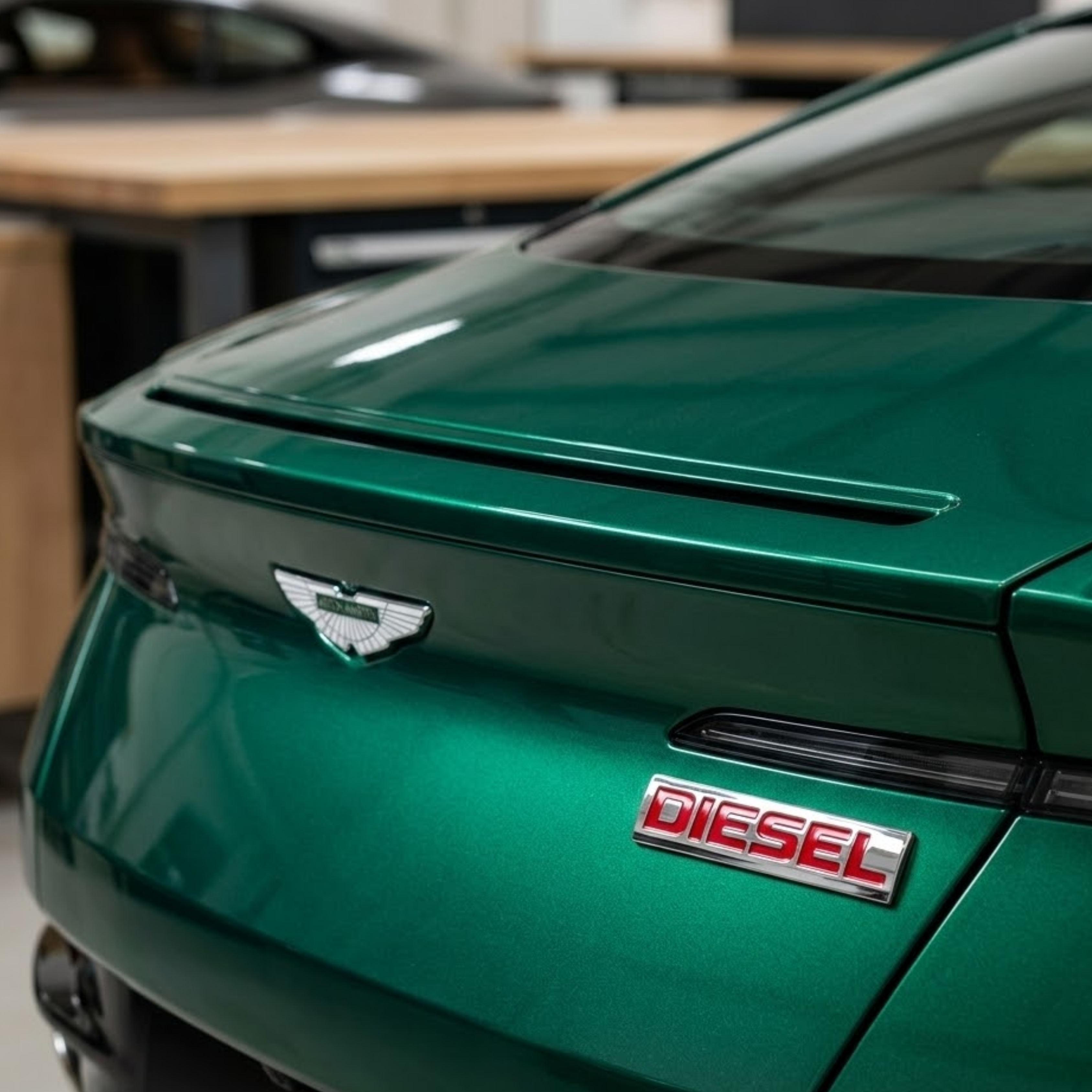 Carsonify 3D Metal Diesel Car Badge Emblem Sticker | Premium Aluminum Alloy Diesel Logo Decal | Self-Adhesive Chrome Badge for Car & Bike Exterior | Metallic Auto Styling Accessory