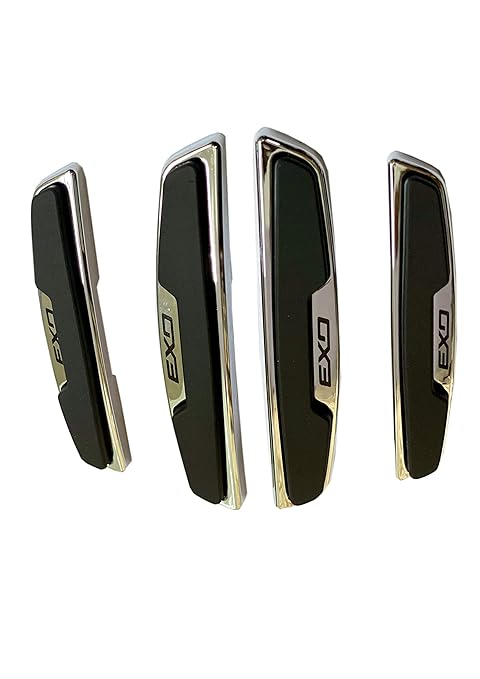 Car Exo Soft Door Guard Edge Protector Set Of 4Pcs In Black