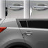 Car Status High Glossy Door Guard Edge Protector Set Of 4Pcs In Silver