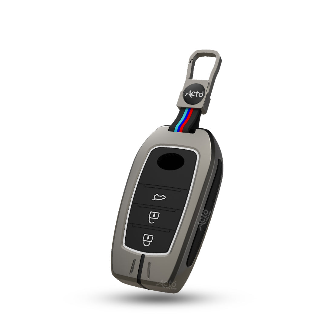 Acto Car Key Cover Metal Silicone Compatible with Toyota