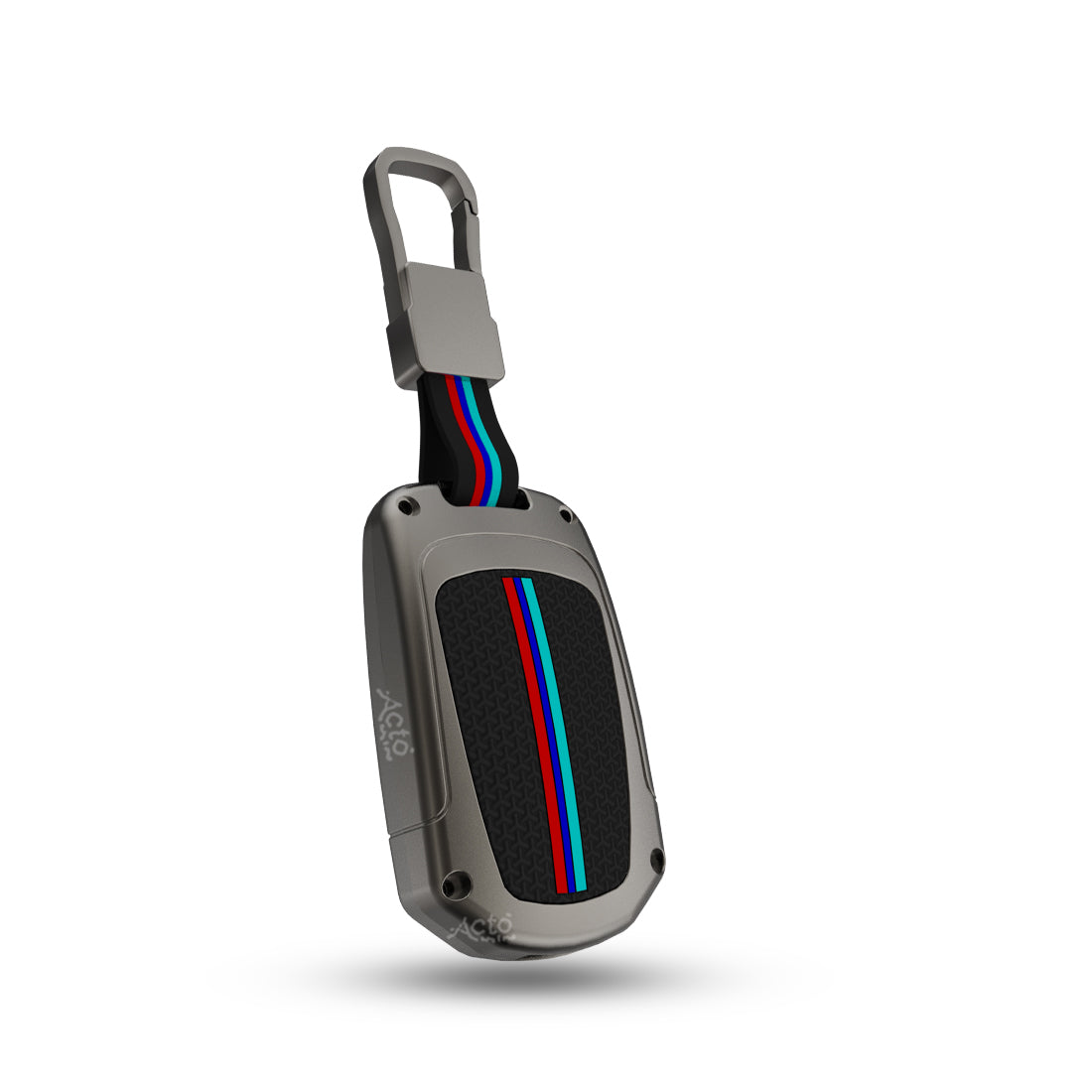 Acto Car Key Cover Metal Silicone Compatible with Tata