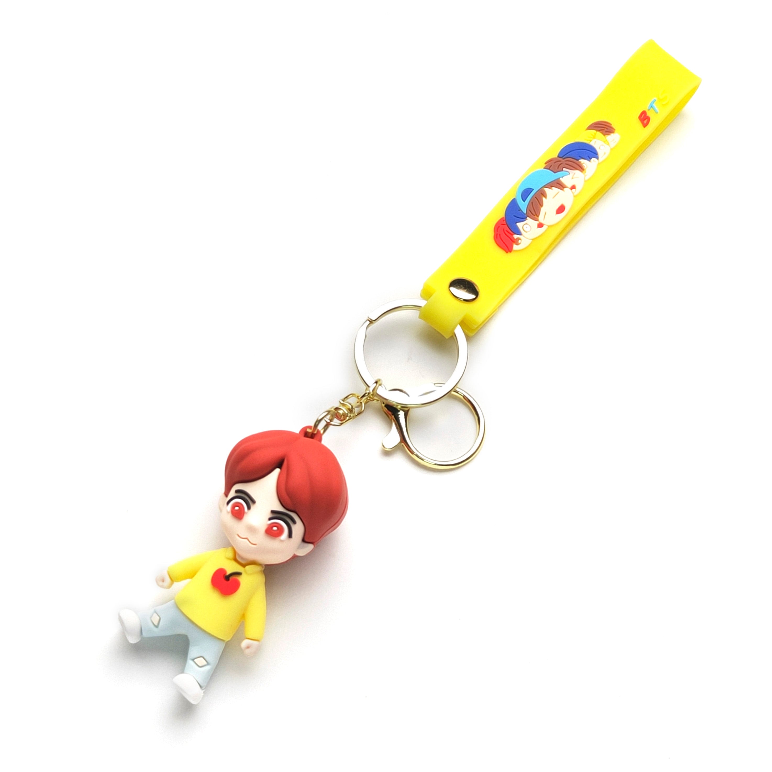 3D PVC Cartoon Keychain BTS