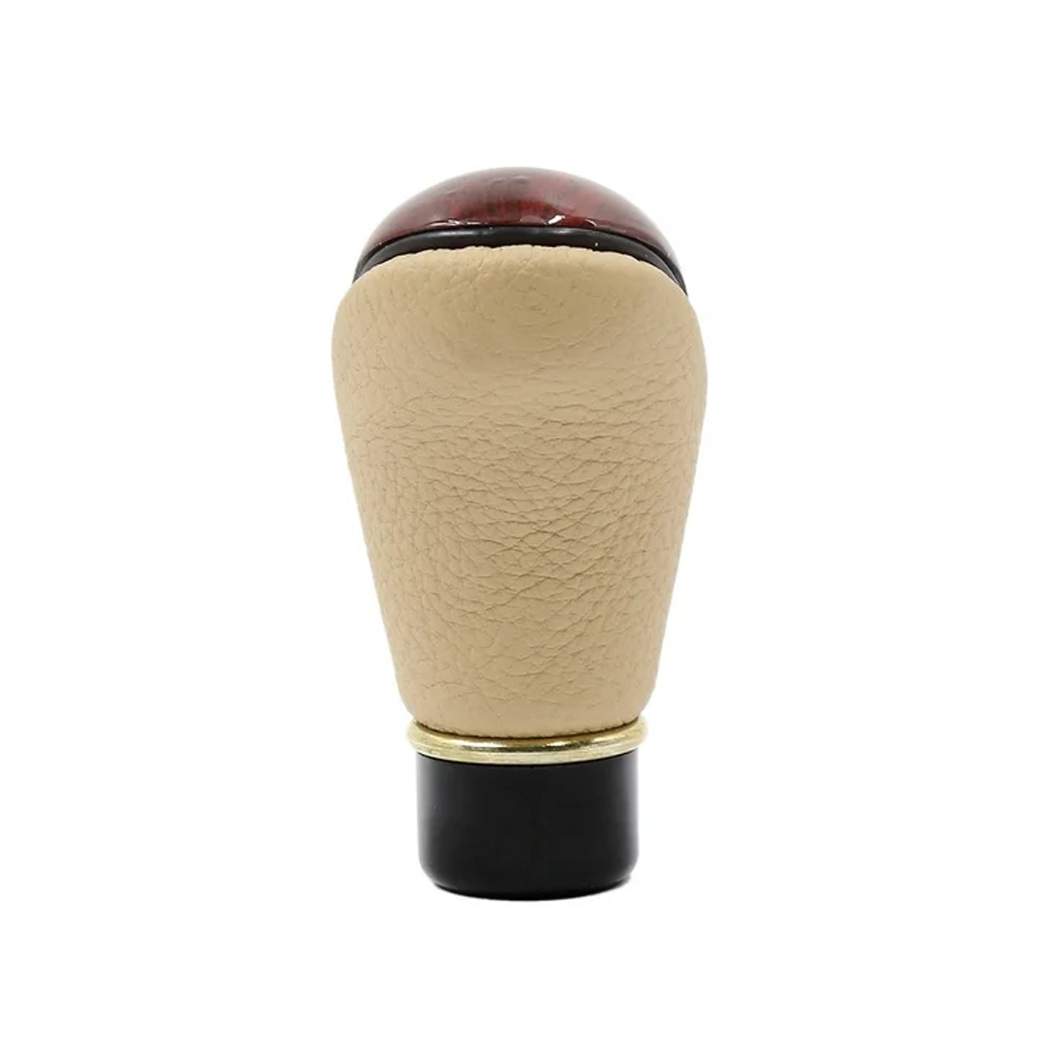 TypeR Gear Knob 5 Speed, Wooden PU Leather Manual Gear Knob for all Cars