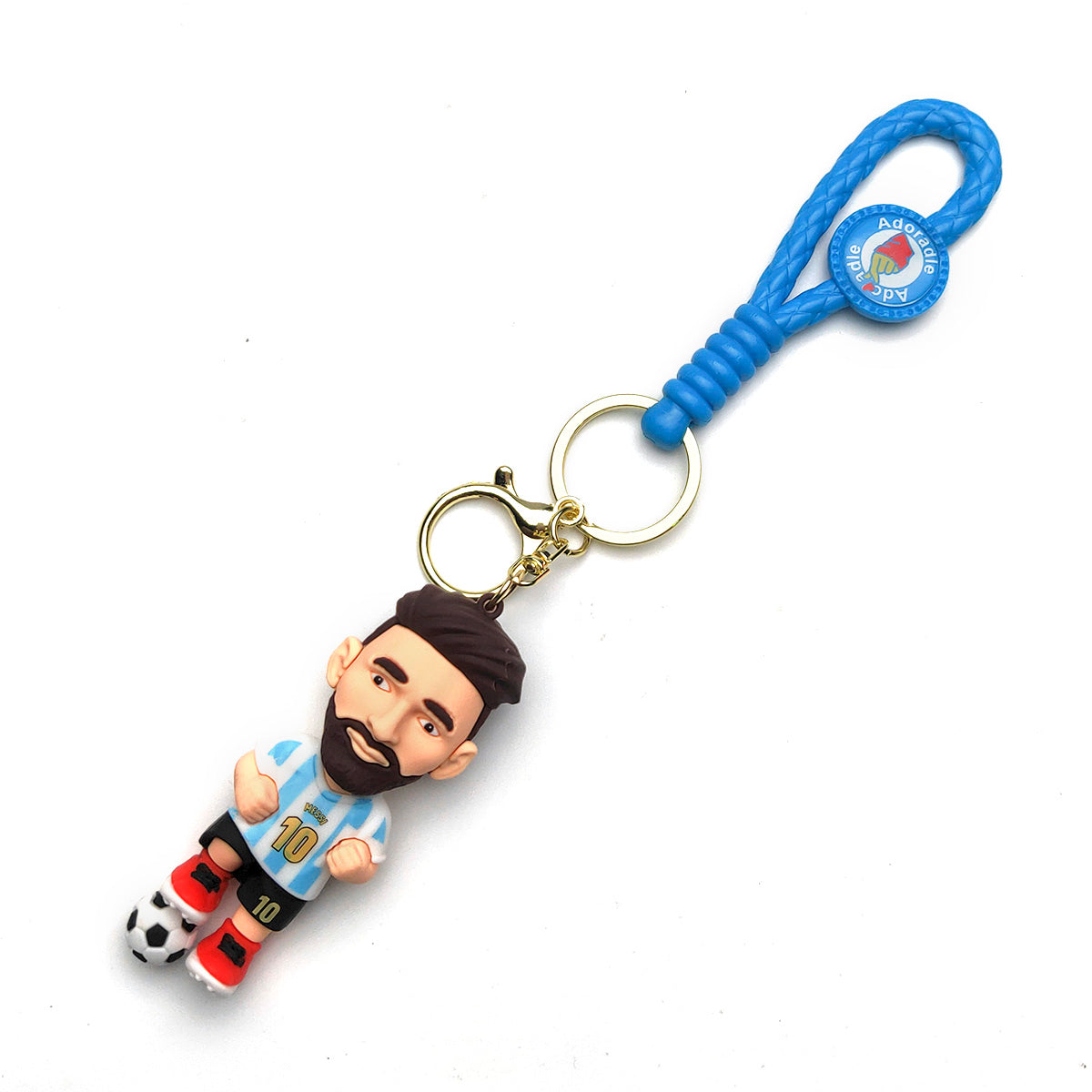 3D PVC Cartoon Keychain Football