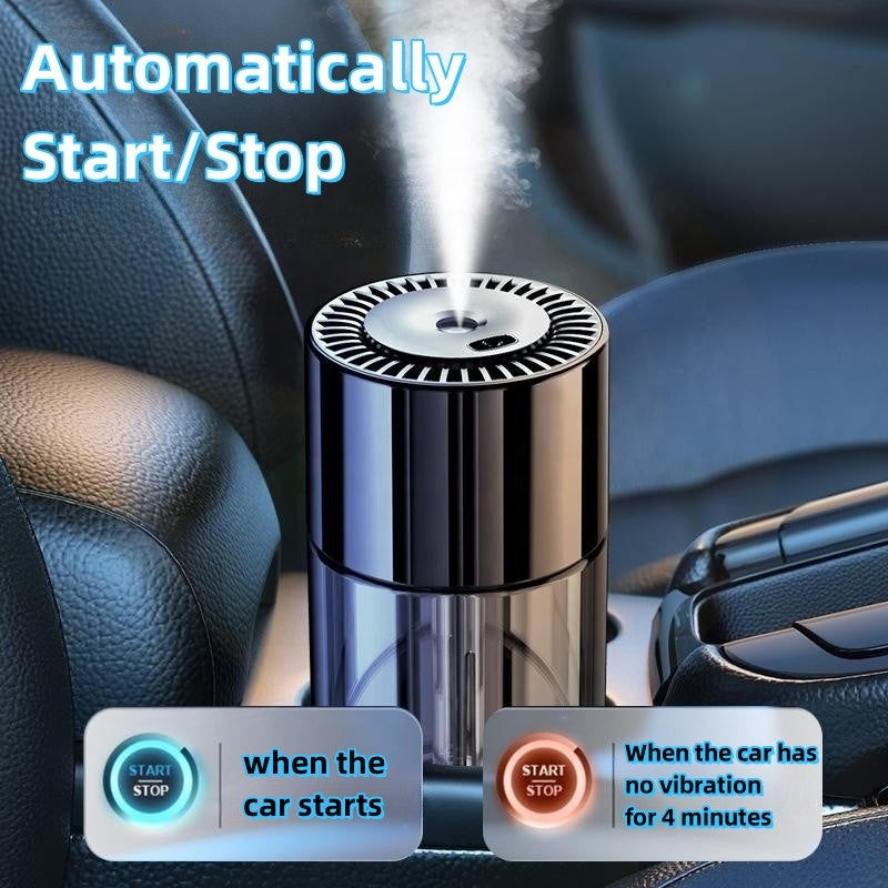 Car Essential Oil Diffuser, 160ML Car Aromatherapy Diffuser with 5-LED Color Changing, Portable Car Air Fresheners, USB Mini Humidifier for Car, Office and Home