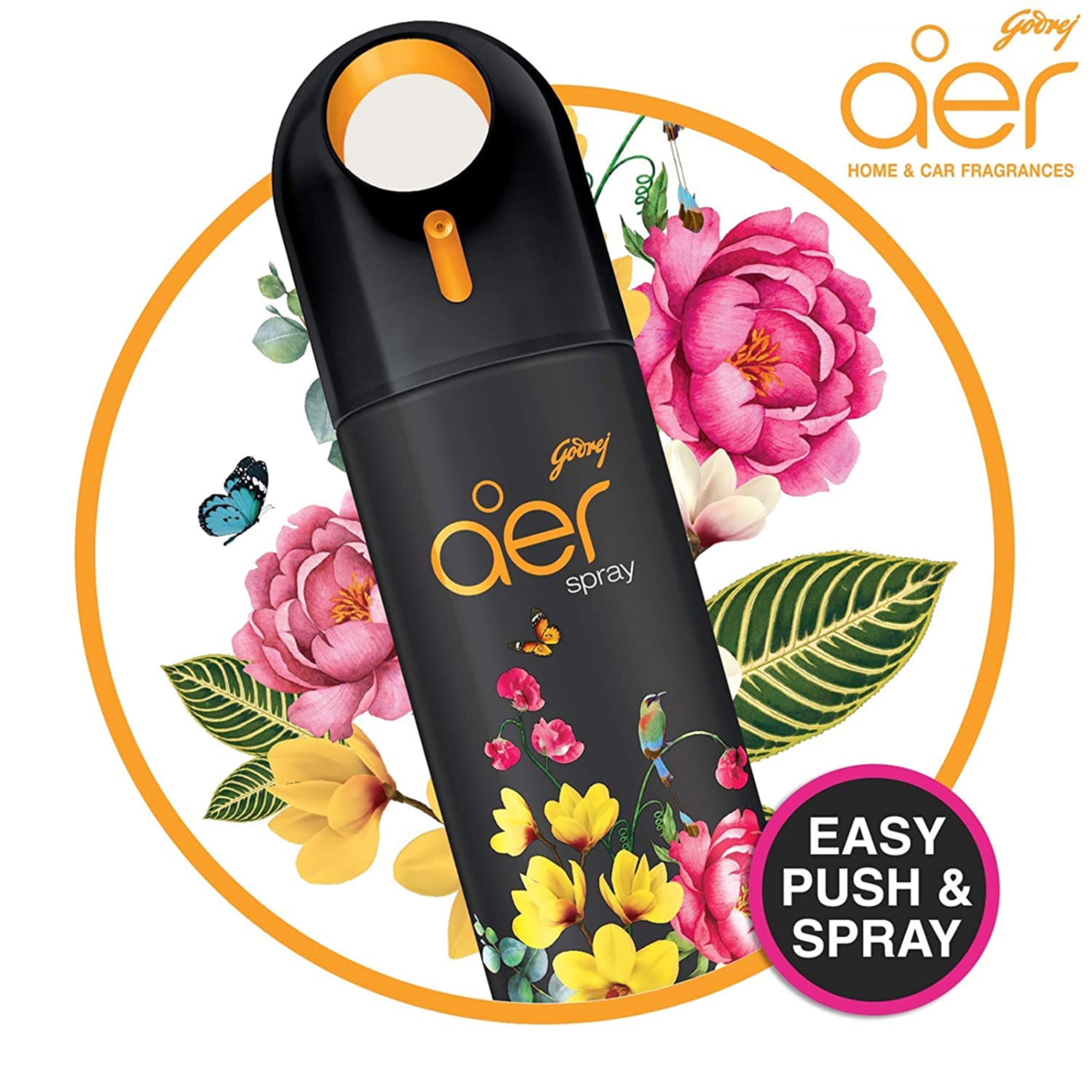 Godrej Aer Spray, Premium Air Freshener For Home, Office & Car