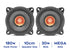 myTVS 4" Dual Cone Car Speakers with mega bass 180W