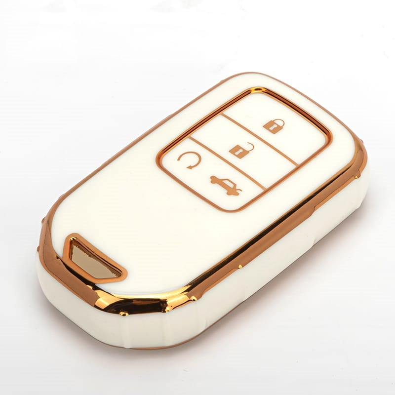 Acto TPU Gold Series Car Key Cover For Honda Jazz