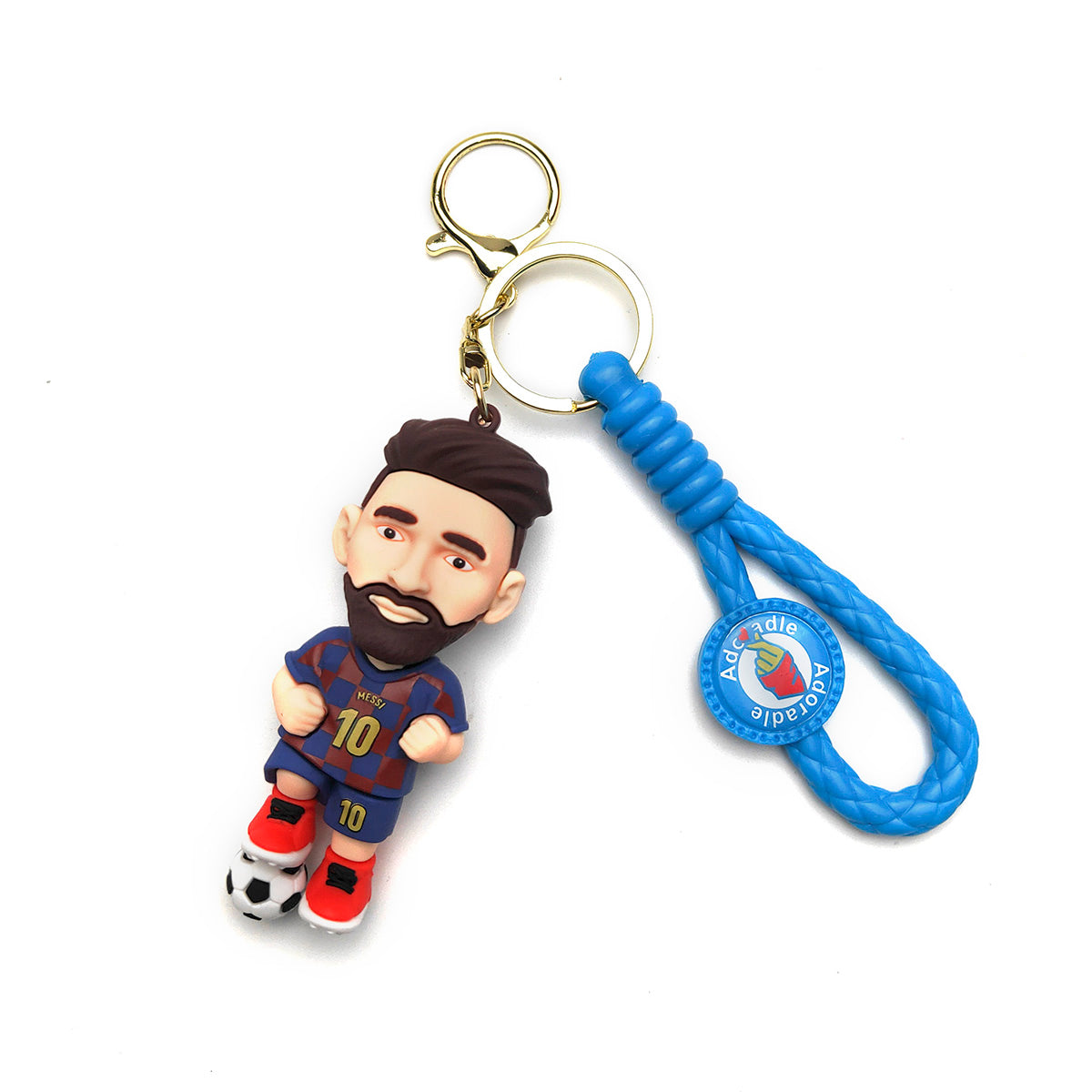 3D PVC Cartoon Keychain Football