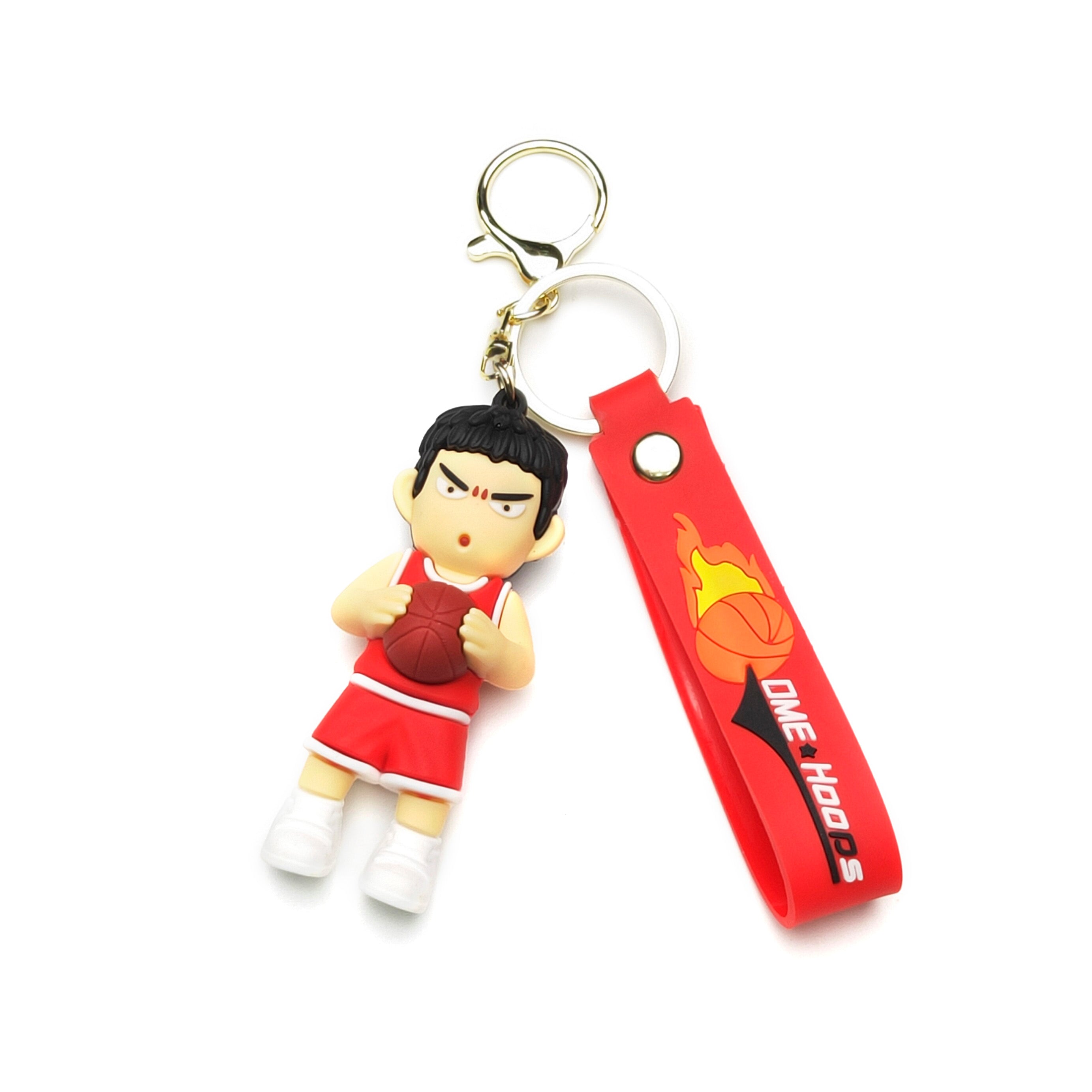 3D PVC Cartoon Keychain Basketball