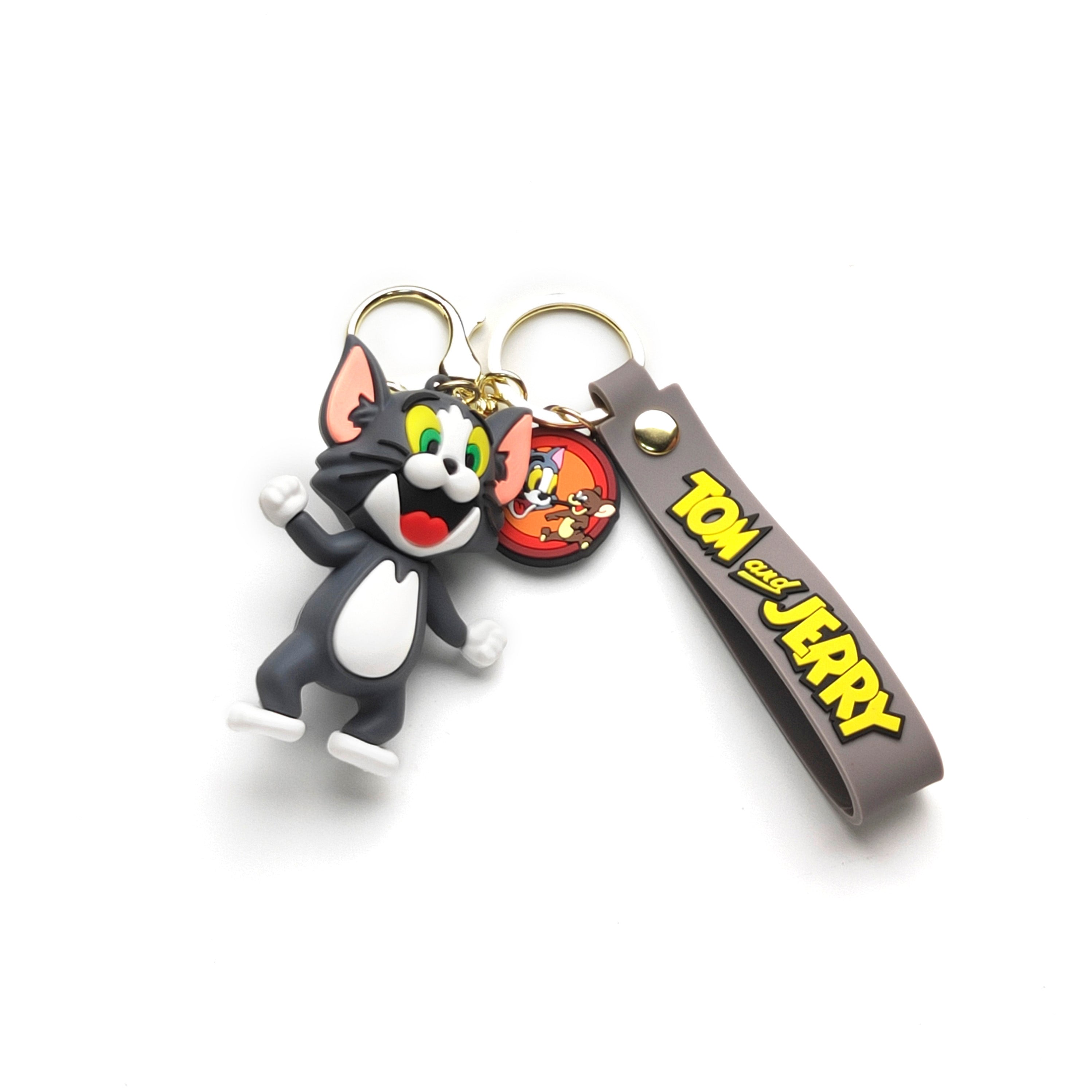 3D PVC Cartoon Keychain Tom and Jerry Tom