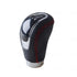 Design - SC Leather, Black & Red Gear Lever Shifter Knob with 4 Adapters