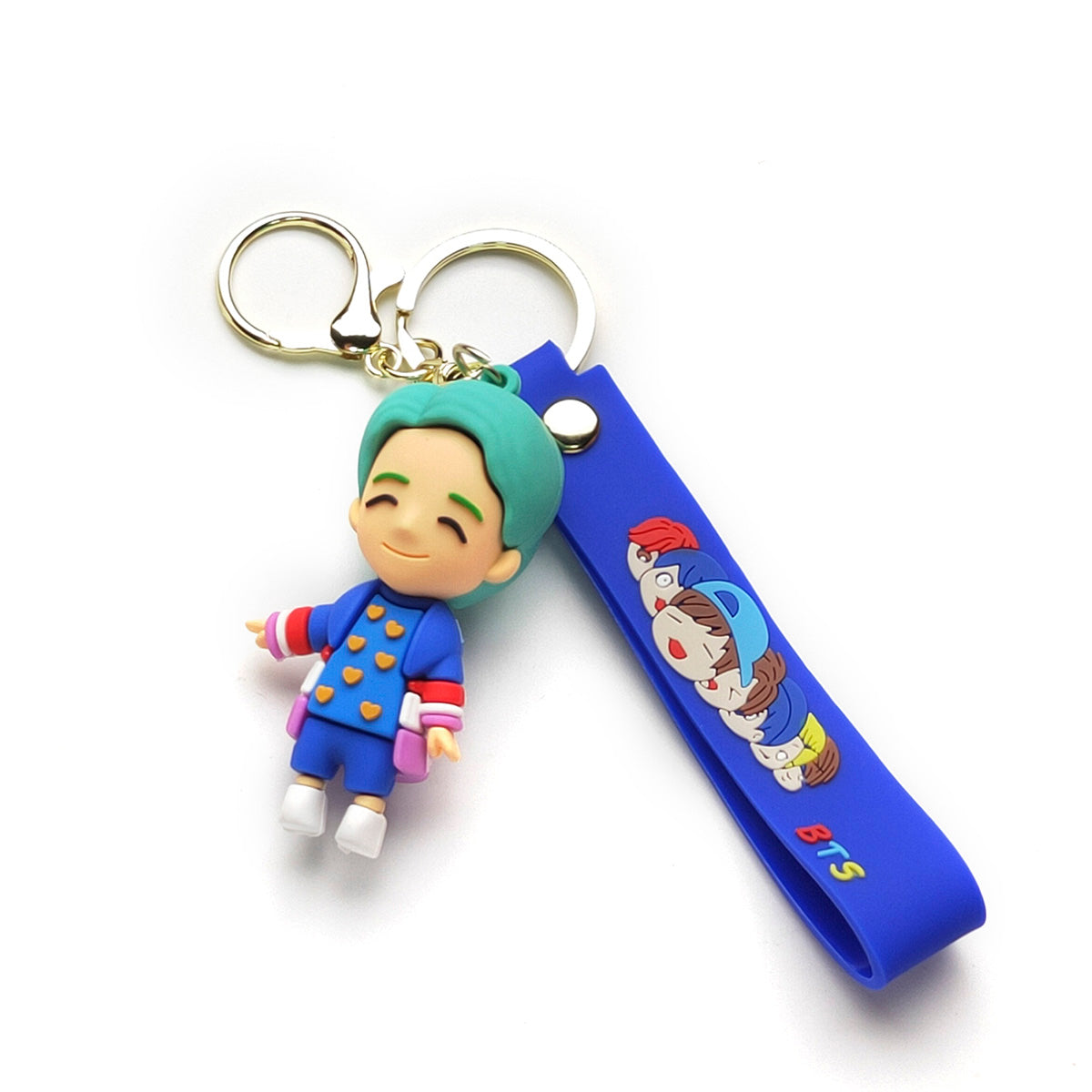 3D PVC Cartoon Keychain BTS