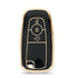 Acto TPU Gold Series Car Key Cover With Diamond Key Ring For Ford Figo