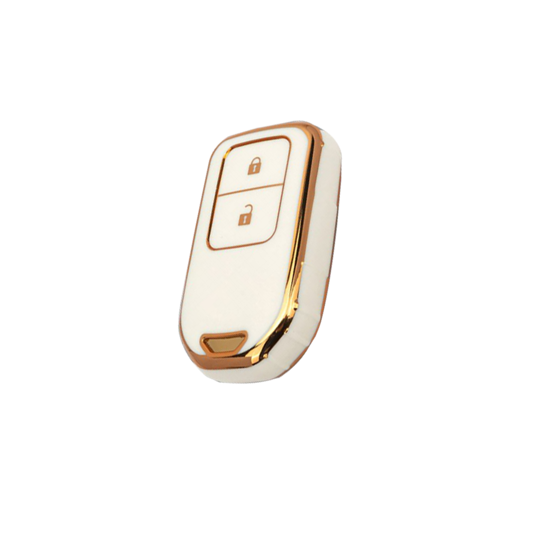 Acto TPU Gold Series Car Key Cover With TPU Gold Key Chain For Honda BR-V