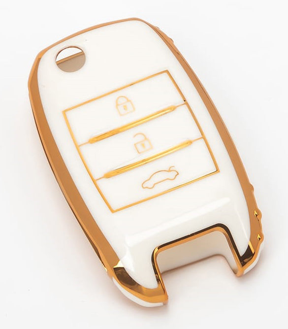 Acto TPU Gold Series Car Key Cover For Kia Sonet 2020