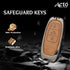 ACTO Metal Leather Car key cover with key chain Compatible With Audi TT