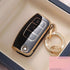 Acto TPU Gold Series Car Key Cover With Diamond Key Ring For Ford Ecosport